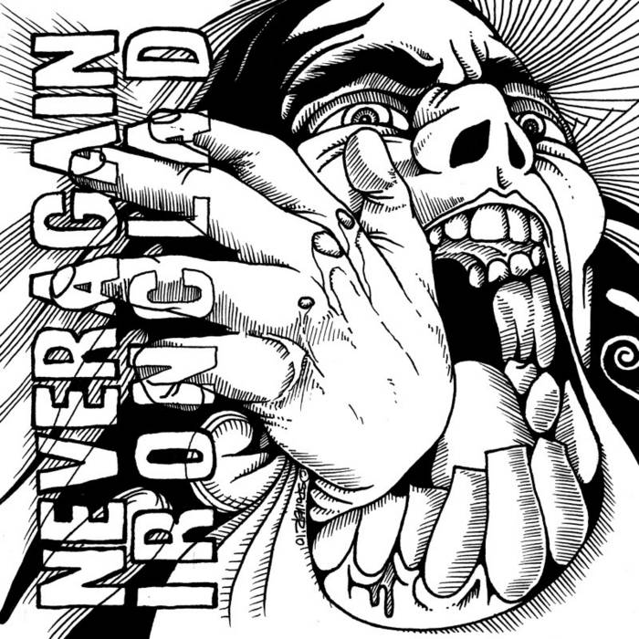 (image for) Never Again / Iron Clad - Split 7 inch (Black /100)